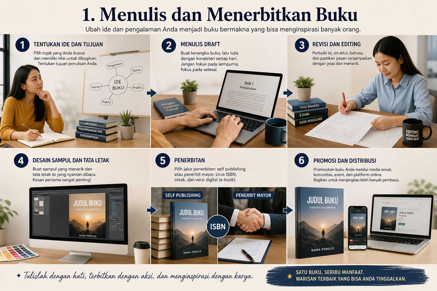 1. Menulis dan Menerbitkan Buku - hobi