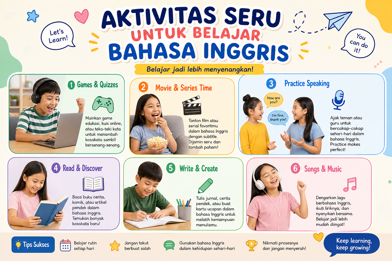 Aktivitas Seru untuk Belajar Bahasa Inggris - bahasa