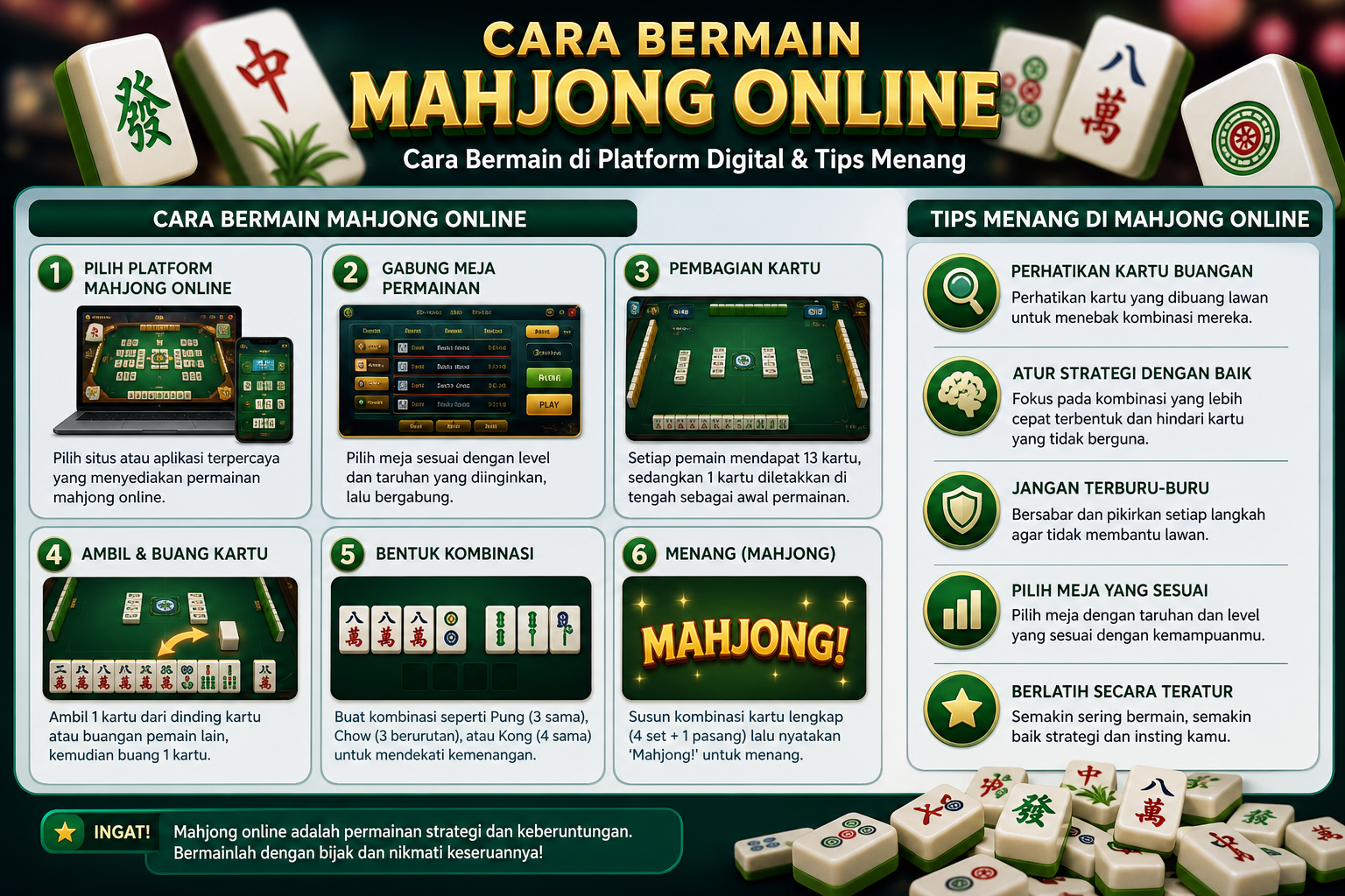 Cara Bermain Mahjong Online - mahjong