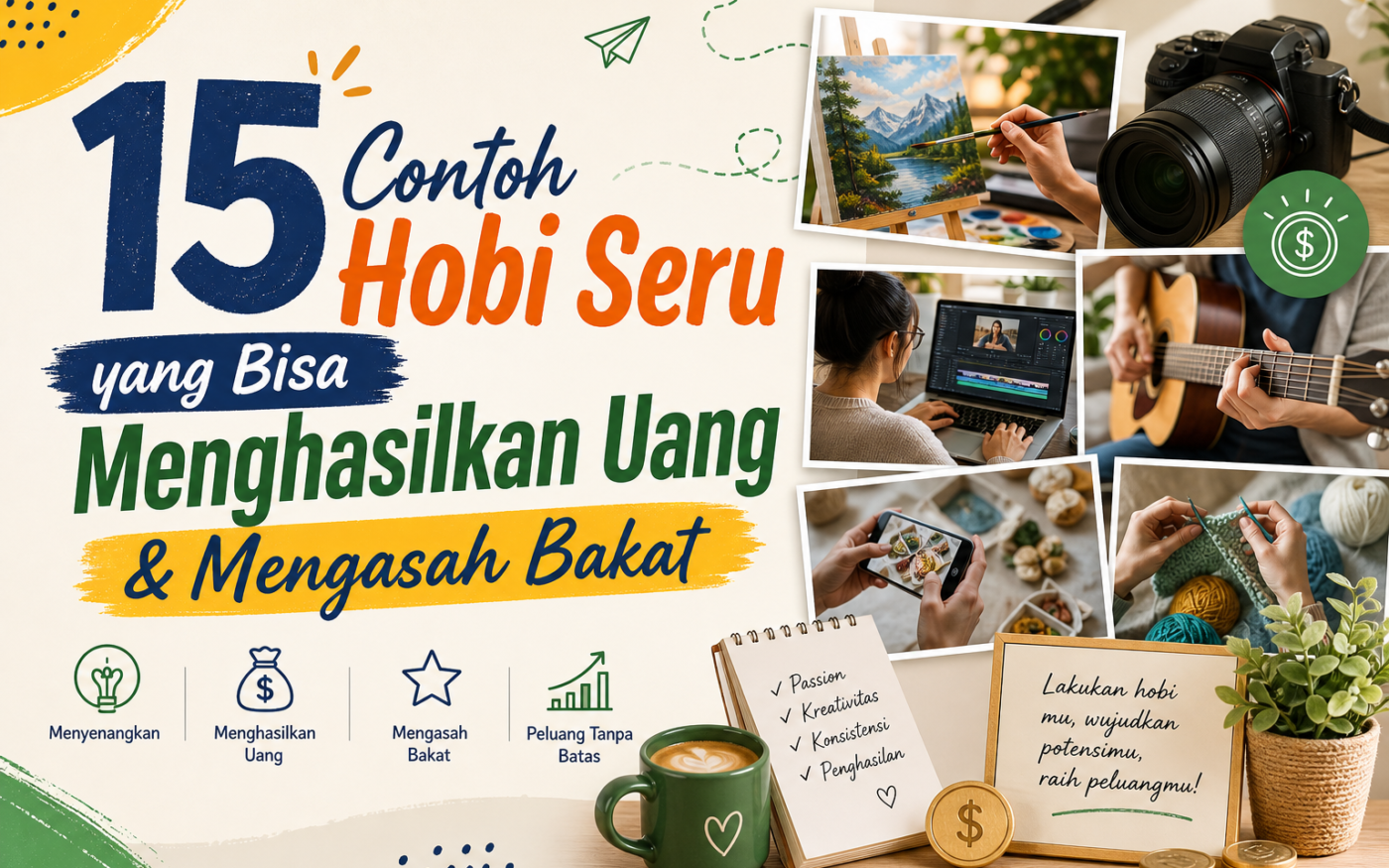 hobi - 15 Contoh Hobi Seru yang Bisa Menghasilkan Uang & Mengasah Bakat