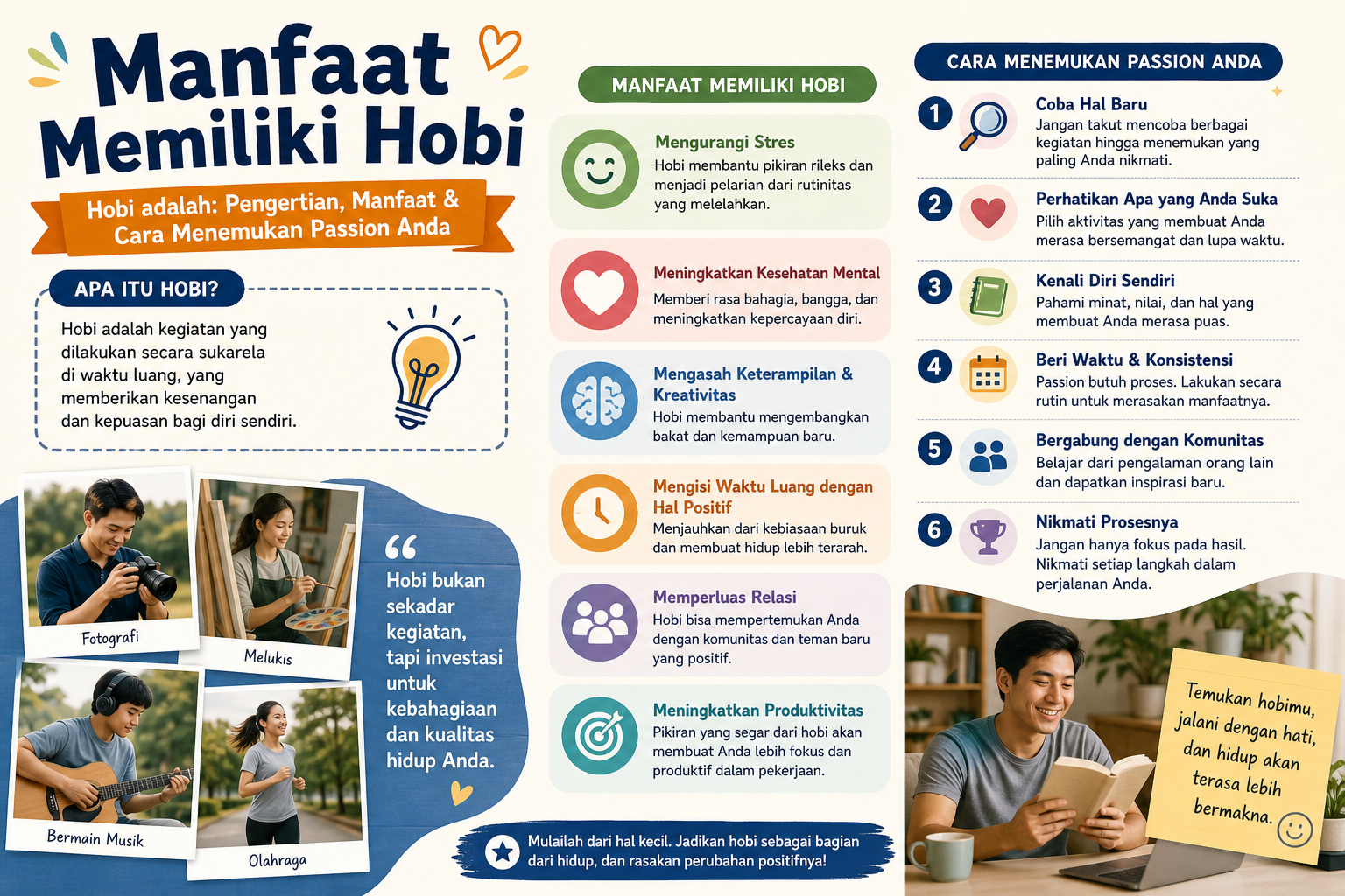 Manfaat Memiliki Hobi - hobi