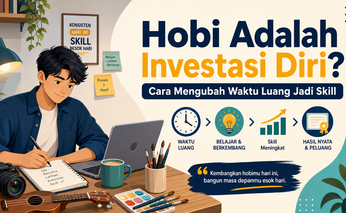 hobi - Hobi Adalah Investasi Diri? Cara Mengubah Waktu Luang Jadi Skill