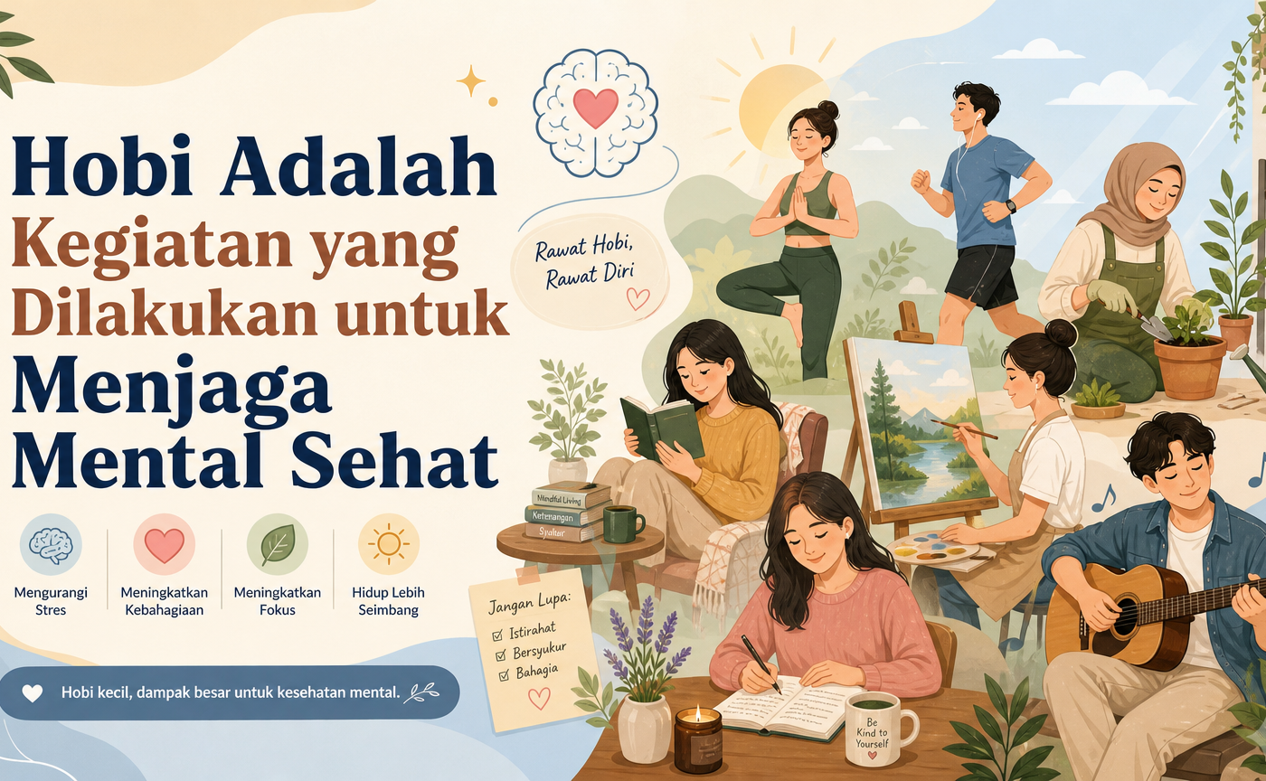 hobi - Hobi Adalah Kegiatan yang Dilakukan untuk Menjaga Mental Sehat