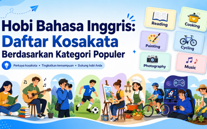 hobi - Hobi Bahasa Inggris: Daftar Kosakata Berdasarkan Kategori Populer