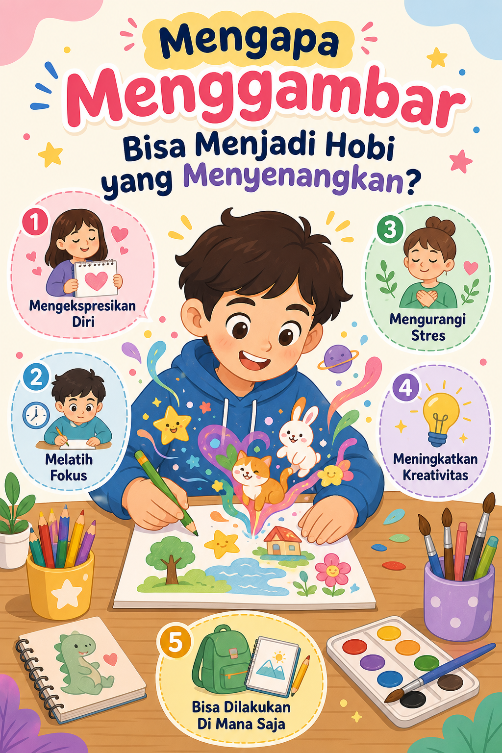 Mengapa Menggambar Bisa Menjadi Hobi yang Menyenangkan? - menggambar