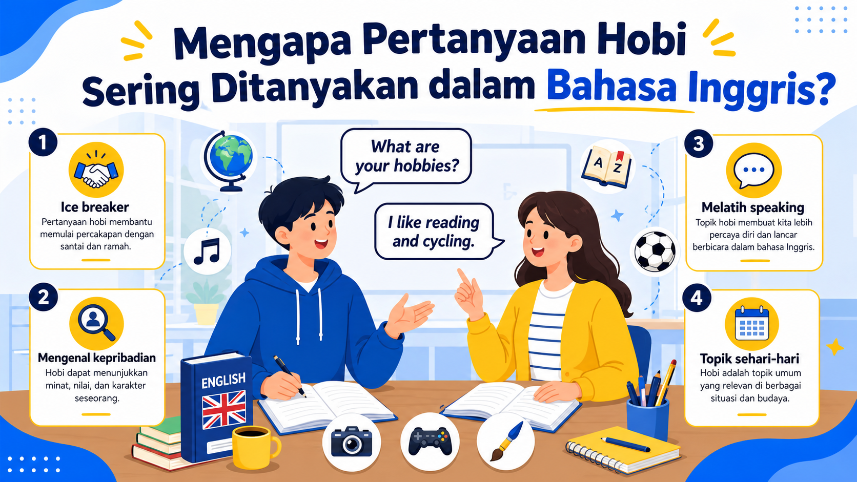 Mengapa Pertanyaan Hobi Sering Ditanyakan dalam Bahasa Inggris? - hobi