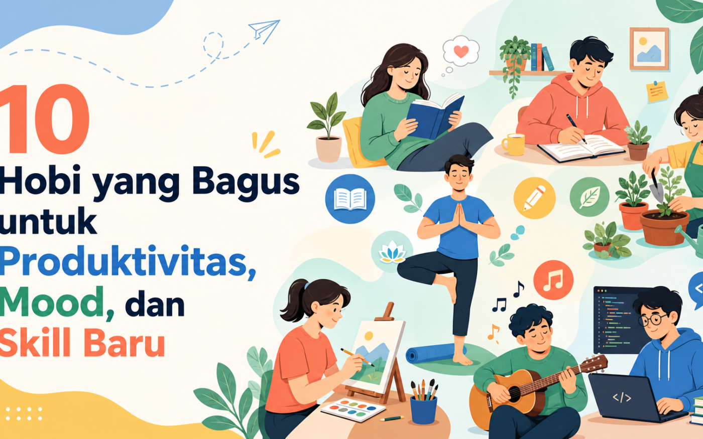 hobi - 10 Hobi yang Bagus untuk Produktivitas, Mood, dan Skill Baru
