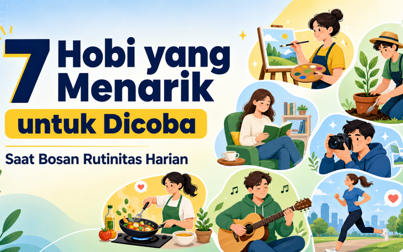 hobi - 7 Hobi yang Menarik untuk Dicoba saat Bosan Rutinitas Harian