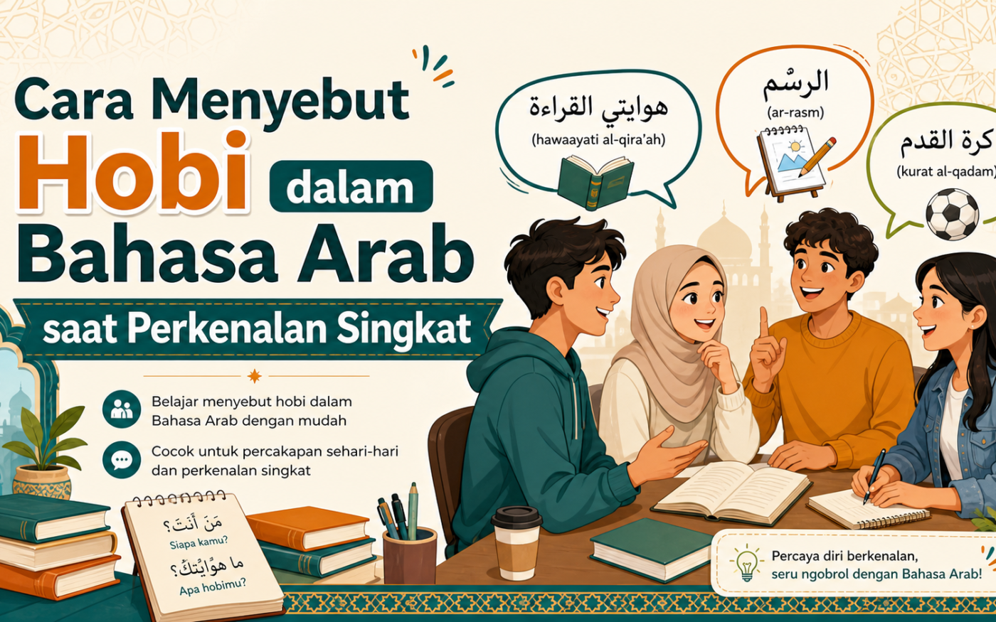 hobi - Cara Menyebut Hobi dalam Bahasa Arab saat Perkenalan Singkat