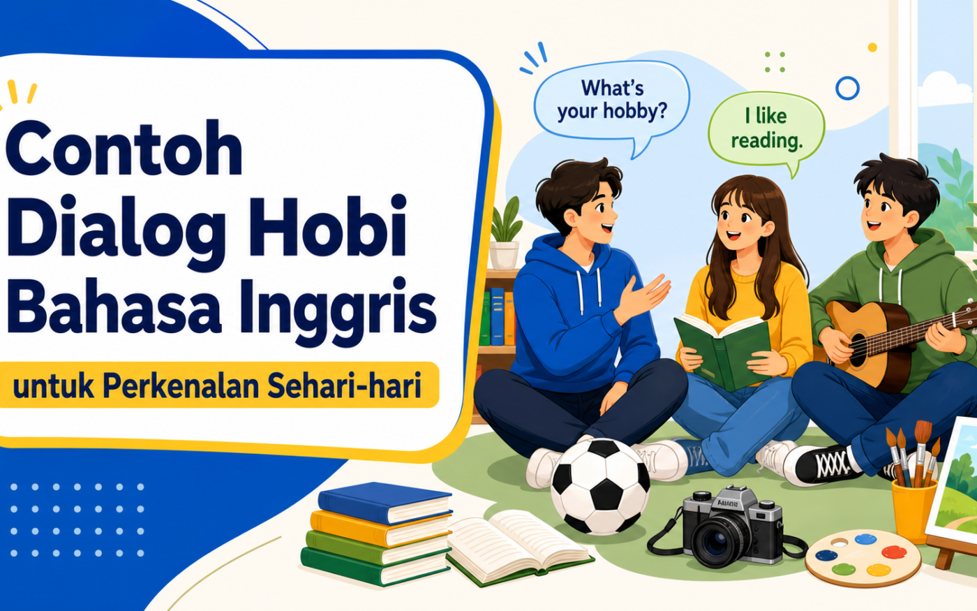 hobi - Contoh Dialog Hobi Bahasa Inggris untuk Perkenalan Sehari-hari