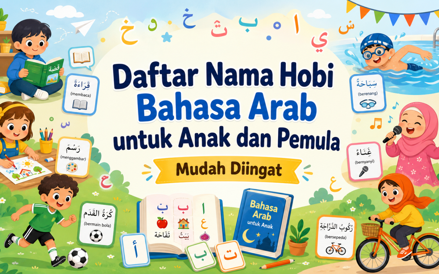 hobi - Daftar Nama Hobi Bahasa Arab untuk Anak dan Pemula, Mudah Diingat