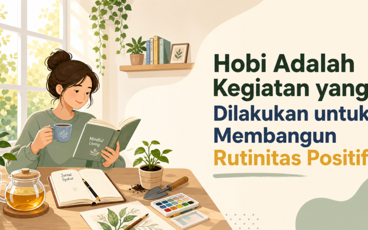 hobi - Hobi Adalah Kegiatan yang Dilakukan untuk Membangun Rutinitas Positif
