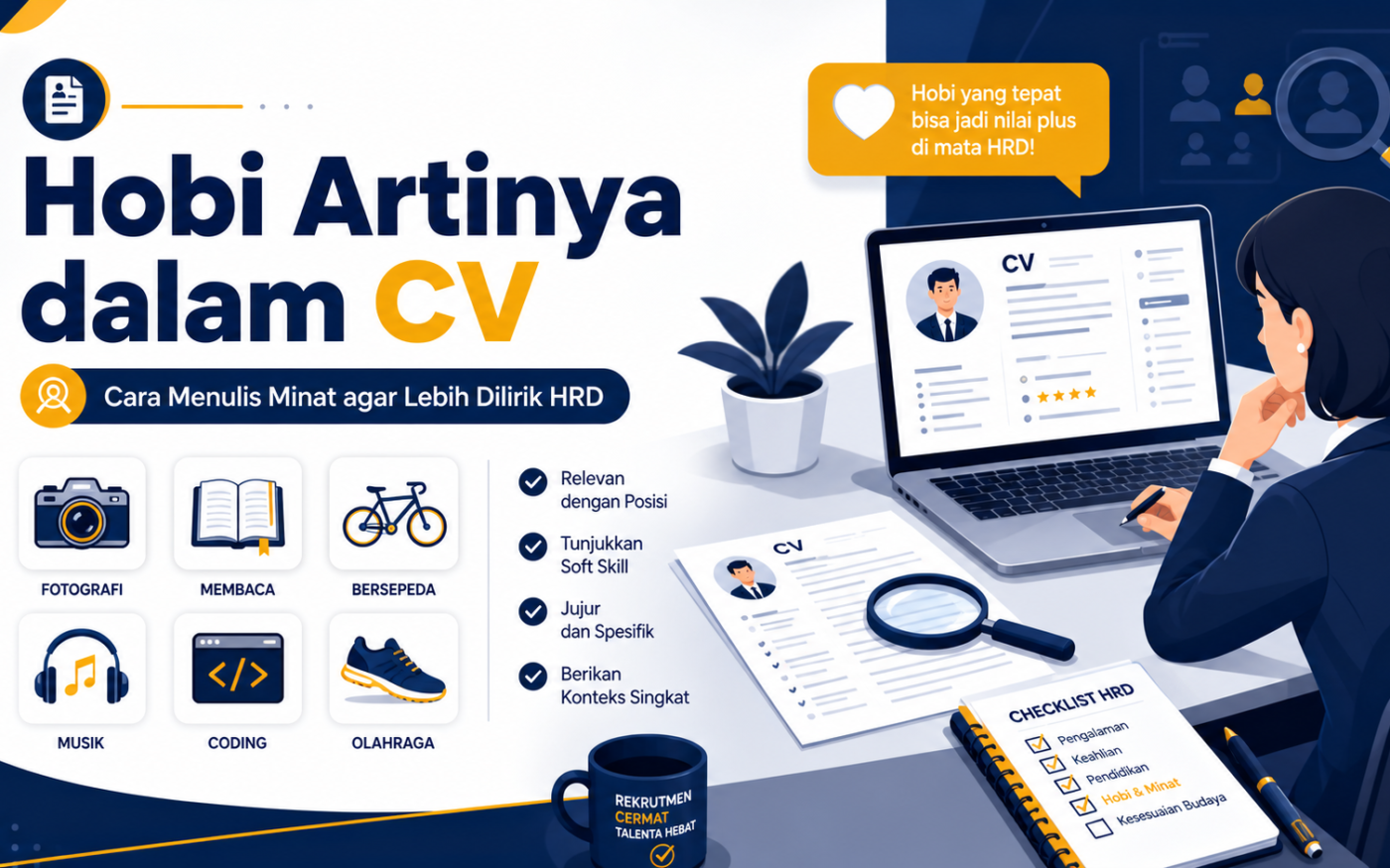 hobi - Hobi Artinya dalam CV: Cara Menulis Minat agar Lebih Dilirik HRD