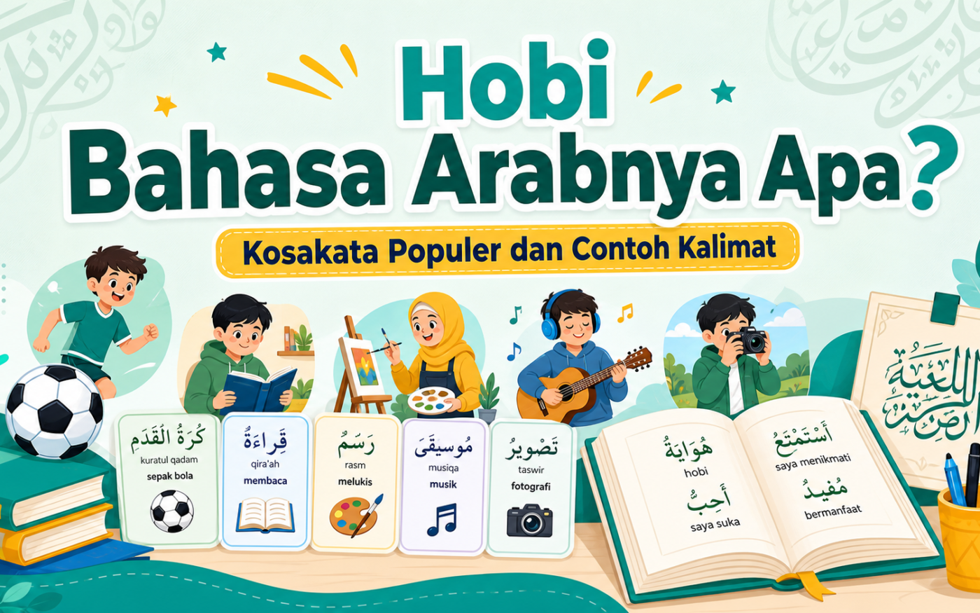 hobi - Hobi Bahasa Arabnya Apa? Kosakata Populer dan Contoh Kalimat