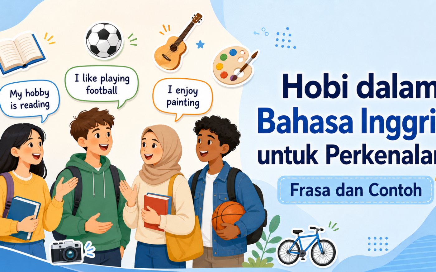 hobi - Hobi dalam Bahasa Inggris untuk Perkenalan: Frasa dan Contoh