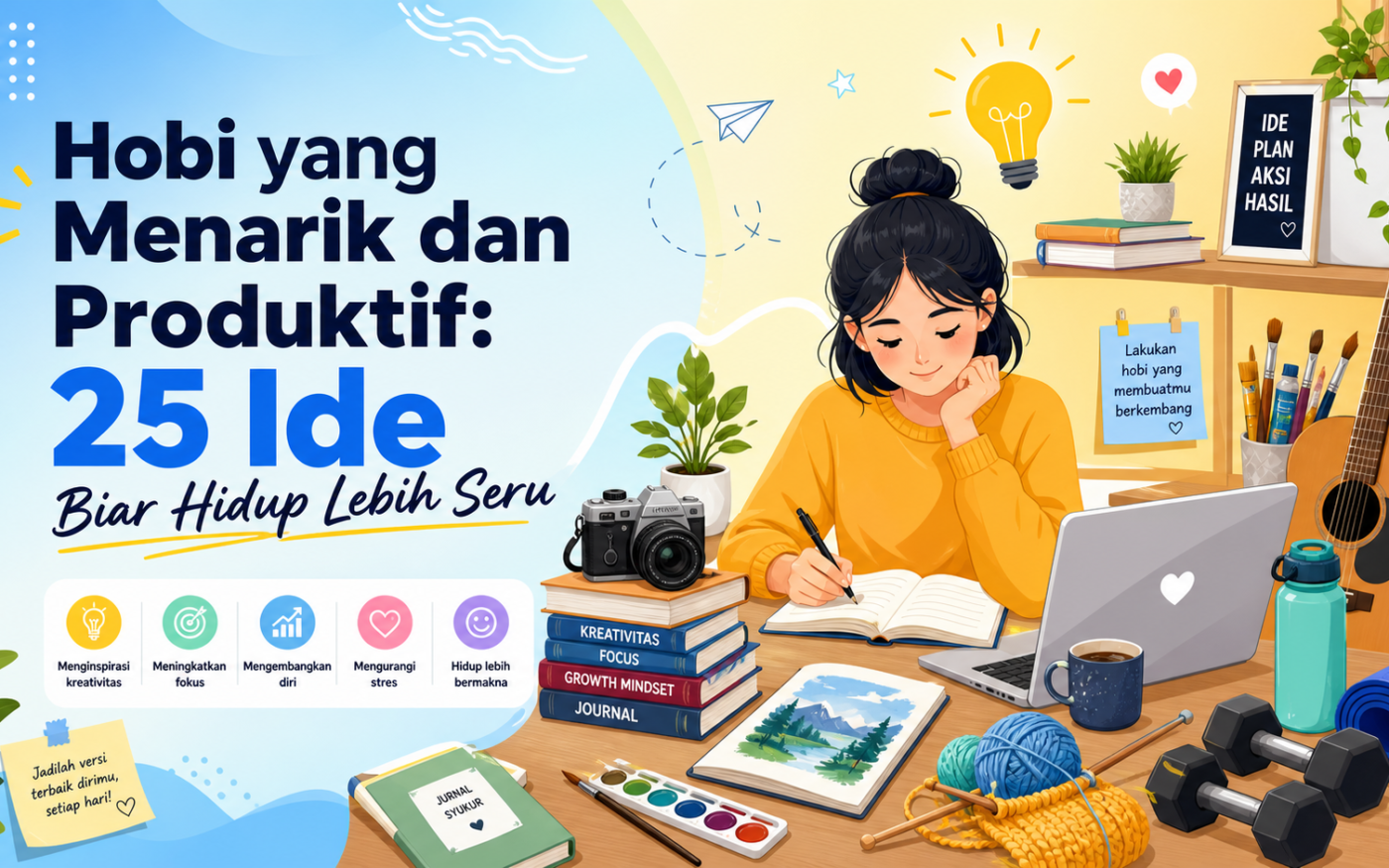 hobi - Hobi yang Menarik dan Produktif: 25 Ide Biar Hidup Lebih Seru