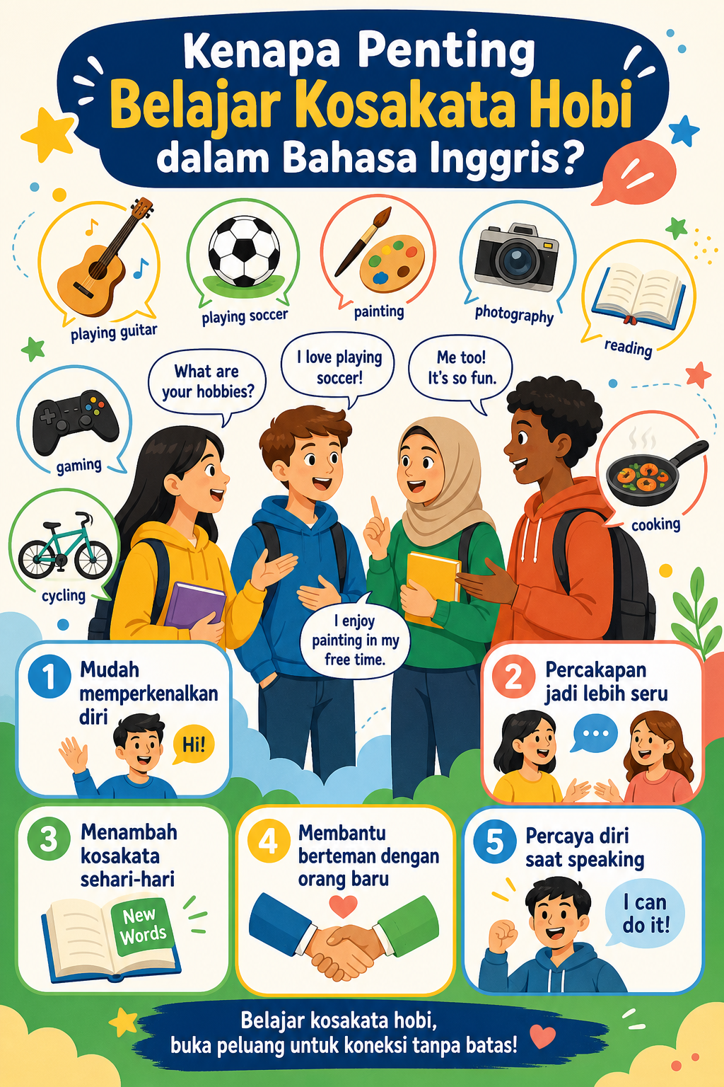 Kenapa Penting Belajar Kosakata Hobi dalam Bahasa Inggris? - hobi