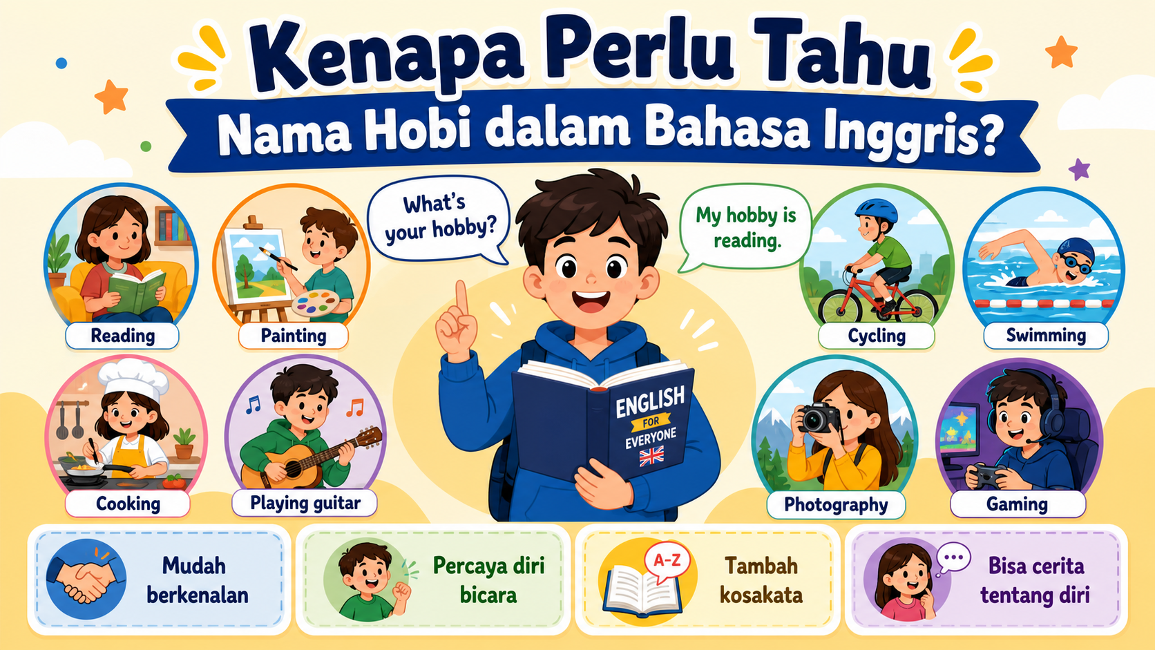 Kenapa Perlu Tahu Nama Hobi dalam Bahasa Inggris? - hobi