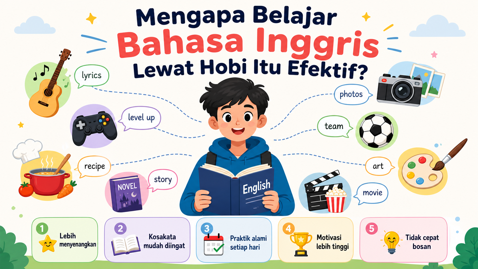 Mengapa Belajar Bahasa Inggris Lewat Hobi Itu Efektif? - hobi