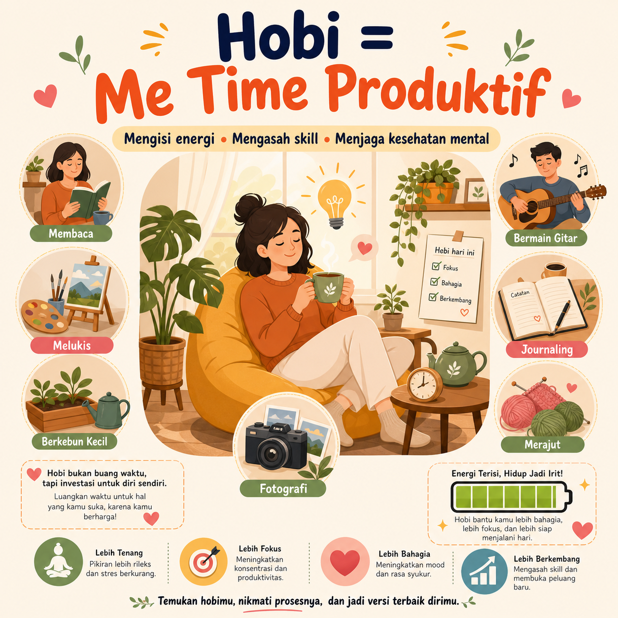 Apa Itu Hobi sebagai Me Time Produktif? - hobi