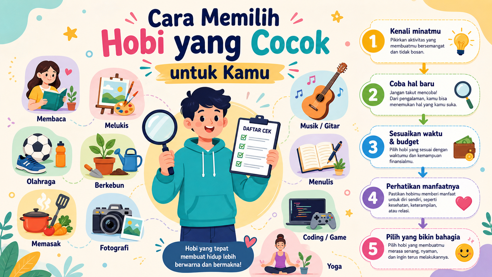 Cara Memilih Hobi yang Cocok untuk Kamu - hobi