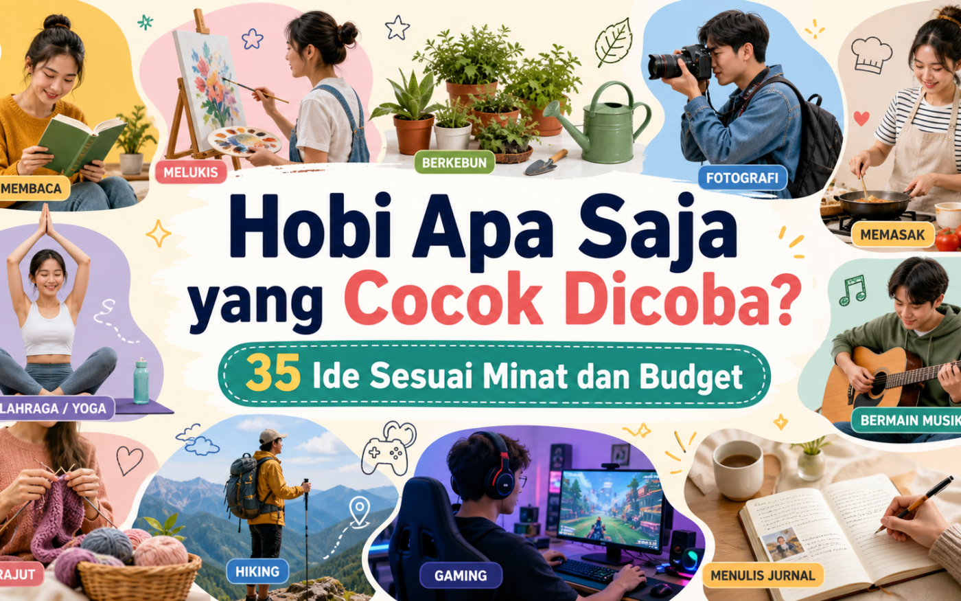 hobi - Hobi Apa Saja yang Cocok Dicoba? 35 Ide Sesuai Minat dan Budget