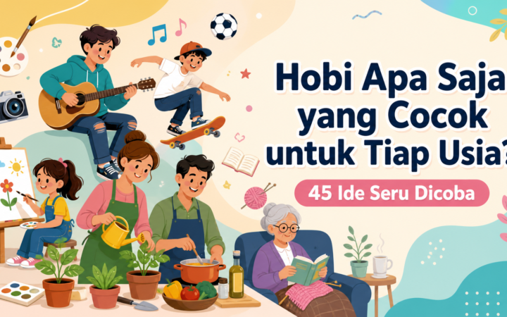 hobi - Hobi Apa Saja yang Cocok untuk Tiap Usia? Ini 45 Ide Seru Dicoba