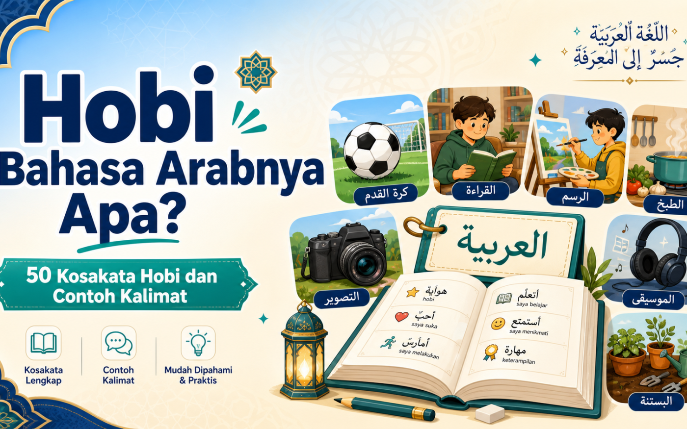 hobi - Hobi Bahasa Arabnya Apa? 50 Kosakata Hobi dan Contoh Kalimat