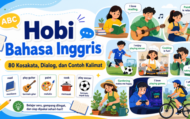 hobi - Hobi Bahasa Inggris: 80 Kosakata, Dialog, dan Contoh Kalimat