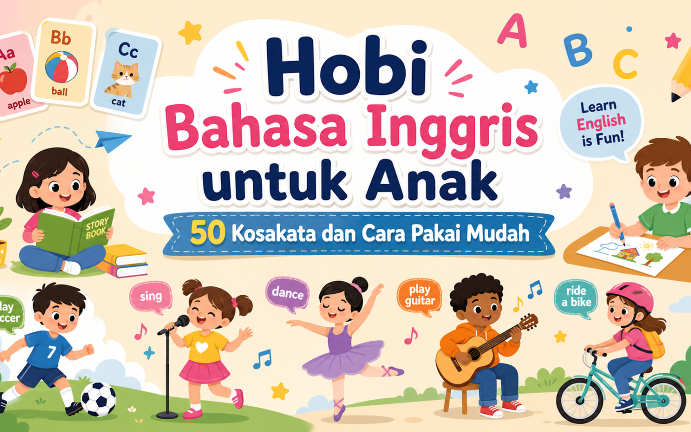 hobi - Hobi Bahasa Inggris untuk Anak: 50 Kosakata dan Cara Pakai Mudah