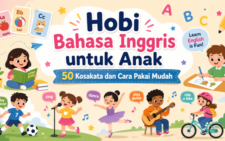 hobi - Hobi Bahasa Inggris untuk Anak: 50 Kosakata dan Cara Pakai Mudah