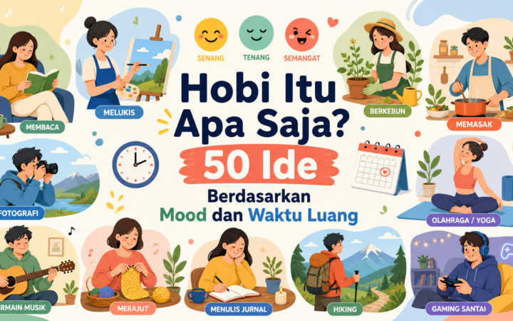 hobi - Hobi Itu Apa Saja? 50 Ide Berdasarkan Mood dan Waktu Luang