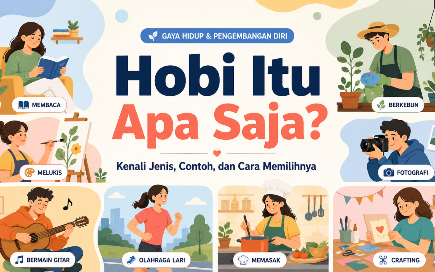 hobi - Hobi Itu Apa Saja? Kenali Jenis, Contoh, dan Cara Memilihnya