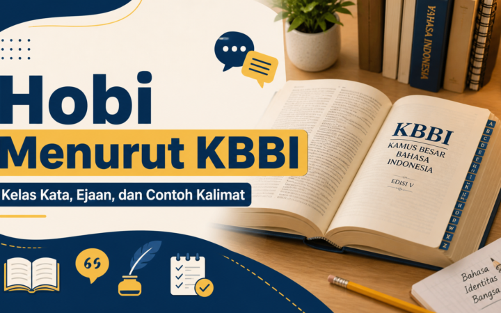 hobi - Hobi Menurut KBBI: Kelas Kata, Ejaan, dan Contoh Kalimat