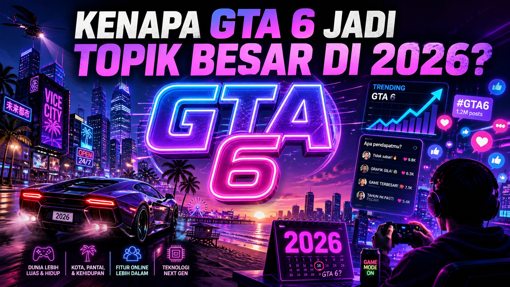 Kenapa GTA 6 Jadi Topik Besar di 2026? - gta