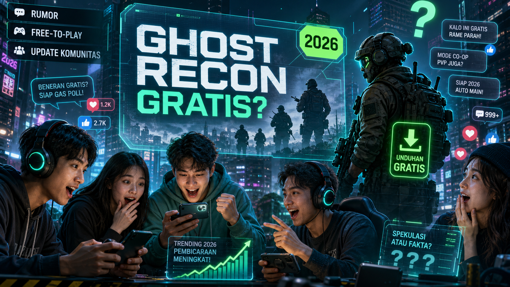Kenapa Kabar Ghost Recon Gratis Ramai di 2026? - ubisoft