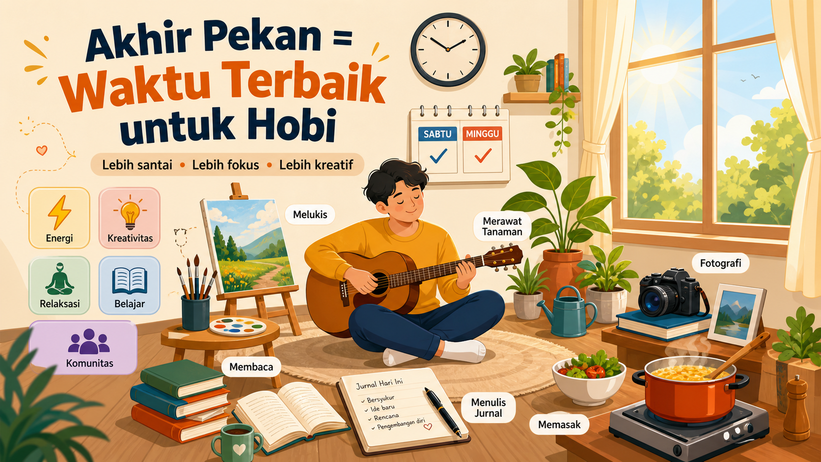 Mengapa Akhir Pekan Cocok untuk Mengembangkan Hobi? - hobi