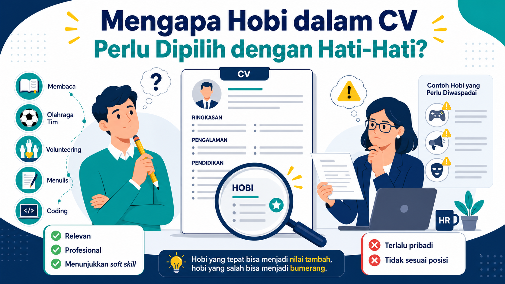 Mengapa Hobi dalam CV Perlu Dipilih dengan Hati-Hati? - hobi