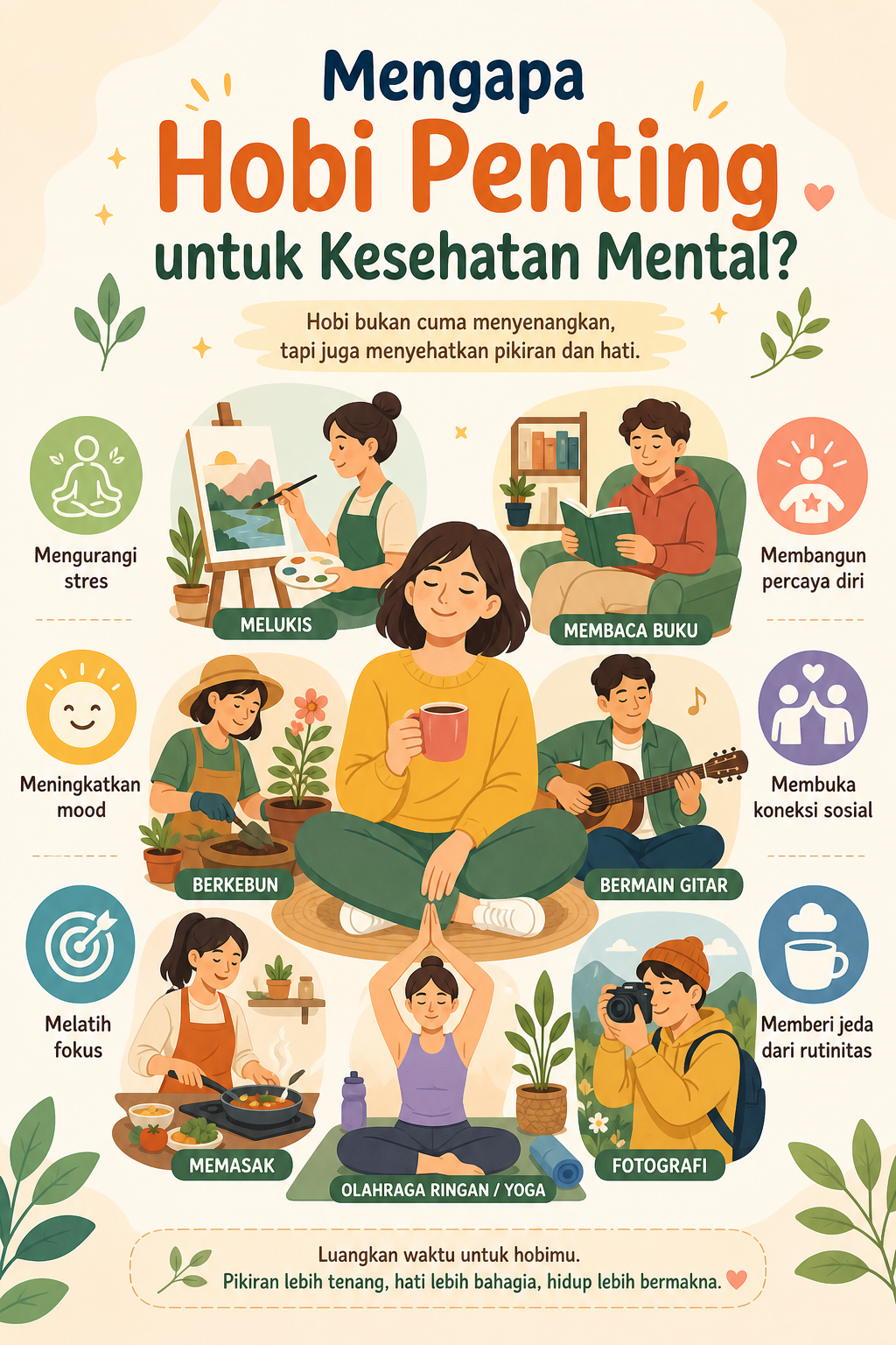 Mengapa Hobi Penting untuk Kesehatan Mental? - hobi