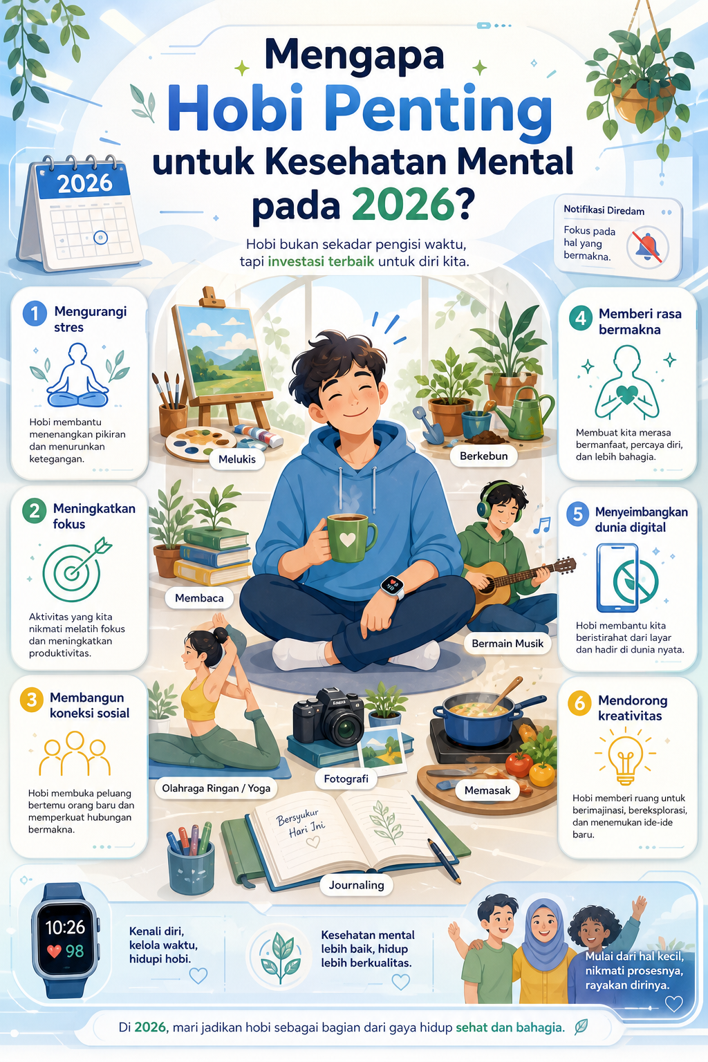 Mengapa Hobi Penting untuk Kesehatan Mental pada 2026? - hobi