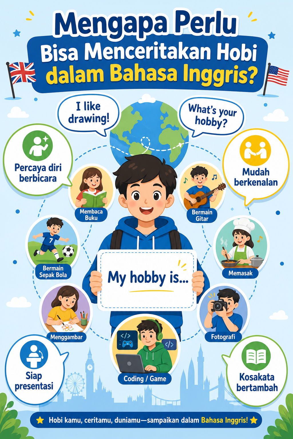 Mengapa Perlu Bisa Menceritakan Hobi dalam Bahasa Inggris? - hobi