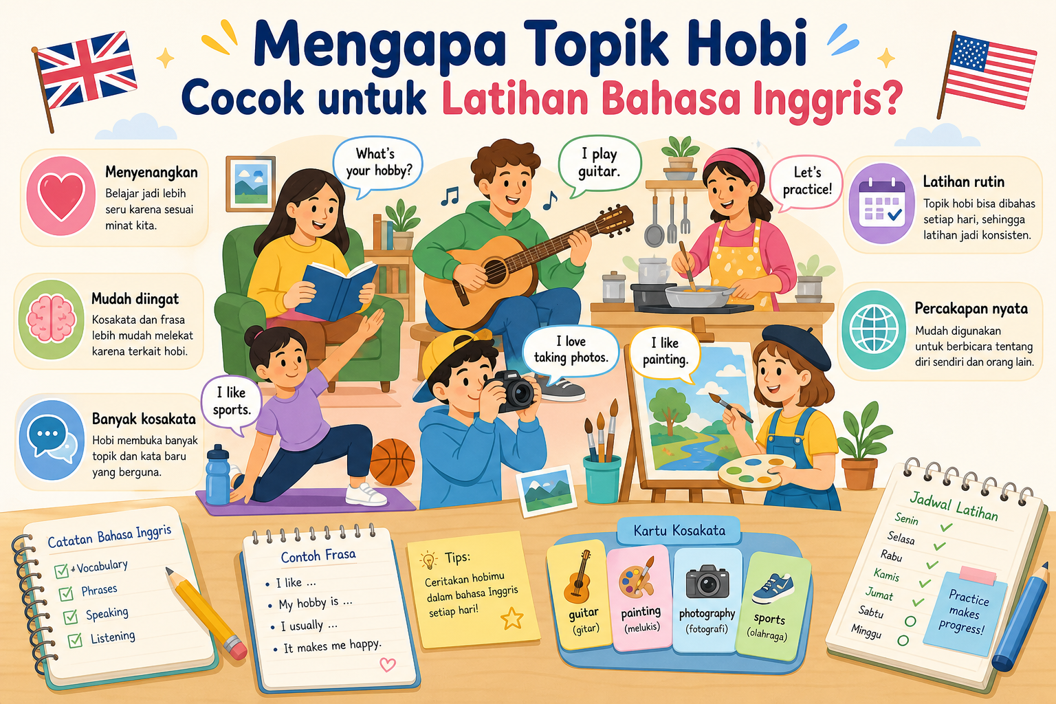 Mengapa Topik Hobi Cocok untuk Latihan Bahasa Inggris? - hobi
