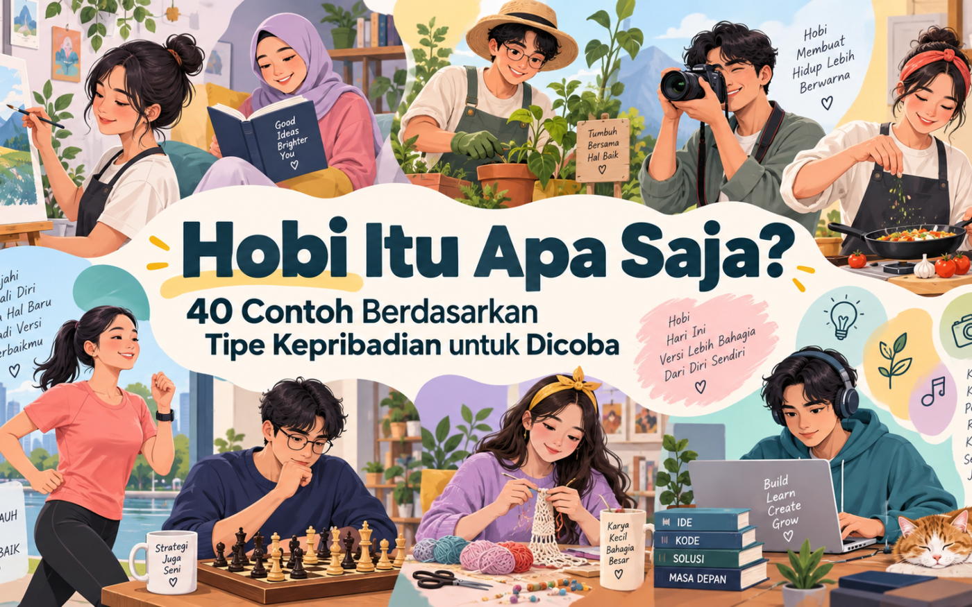 hobi - Hobi Itu Apa Saja? 40 Contoh Berdasarkan Tipe Kepribadian untuk Dicoba