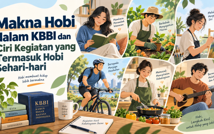hobi - Makna Hobi dalam KBBI dan Ciri Kegiatan yang Termasuk Hobi Sehari-hari