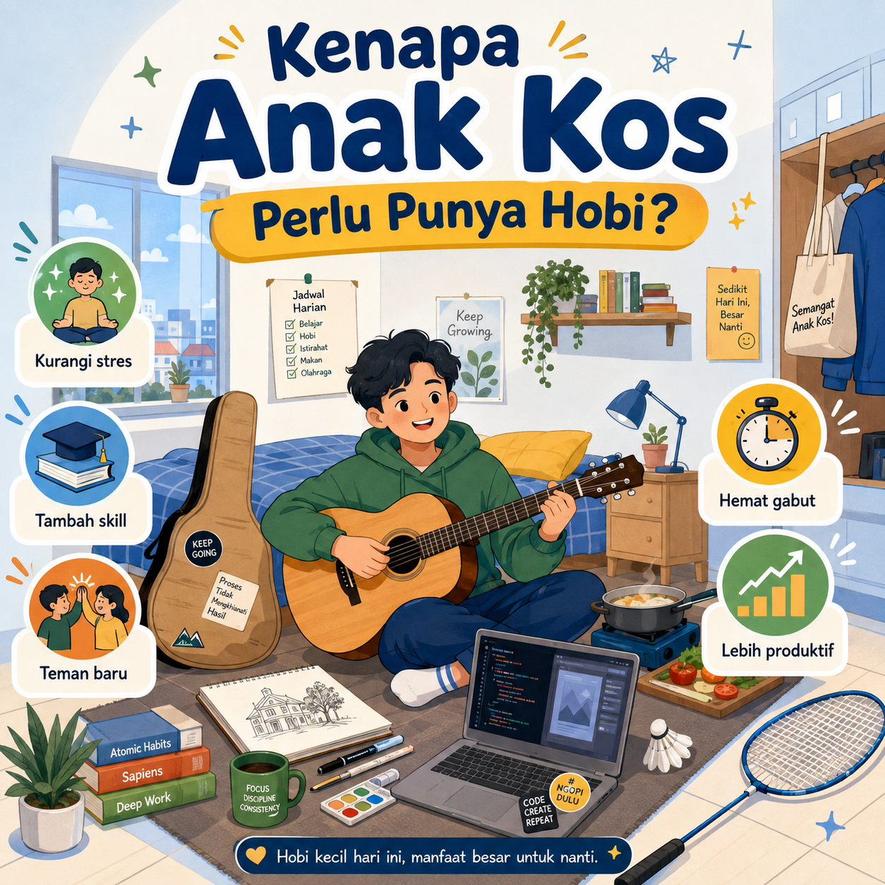Kenapa Anak Kos Perlu Punya Hobi? - hobi