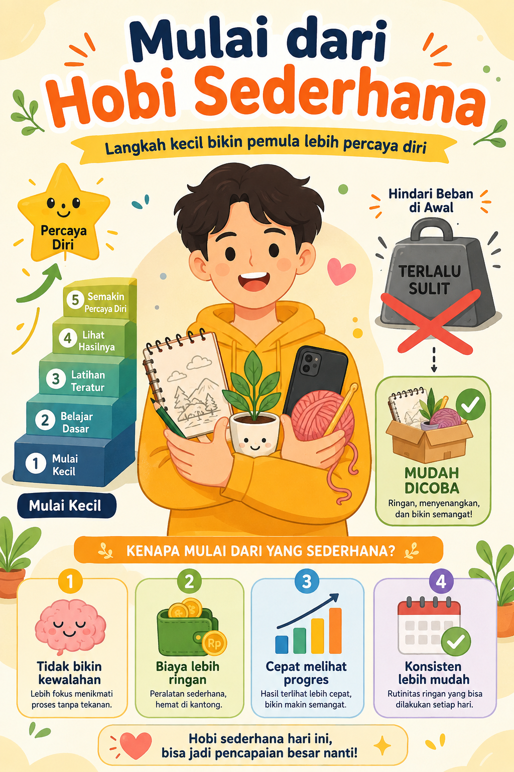 Kenapa Pemula Sebaiknya Mulai dari Hobi yang Sederhana? - hobi