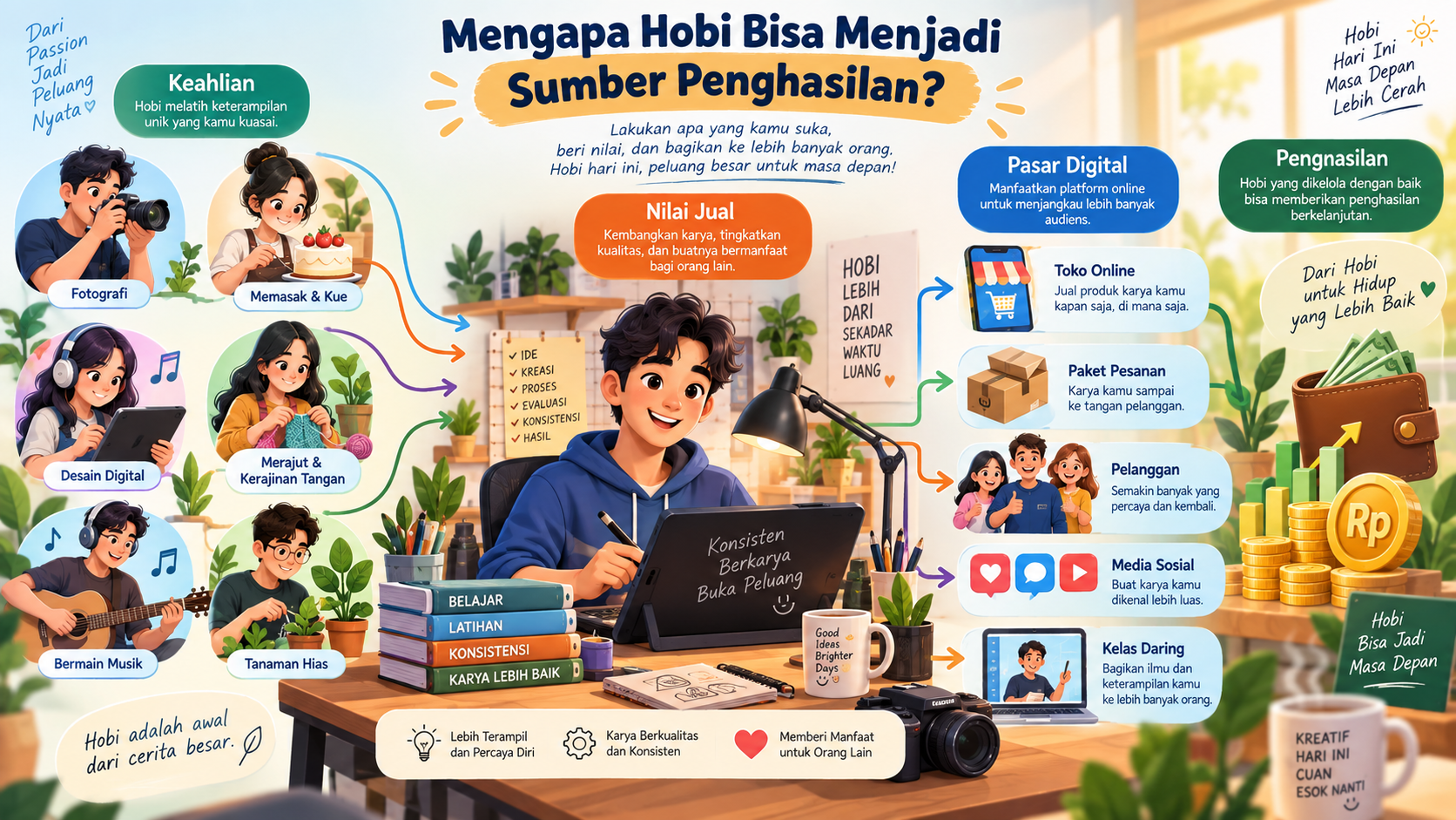 Mengapa Hobi Bisa Menjadi Sumber Penghasilan? - hobi