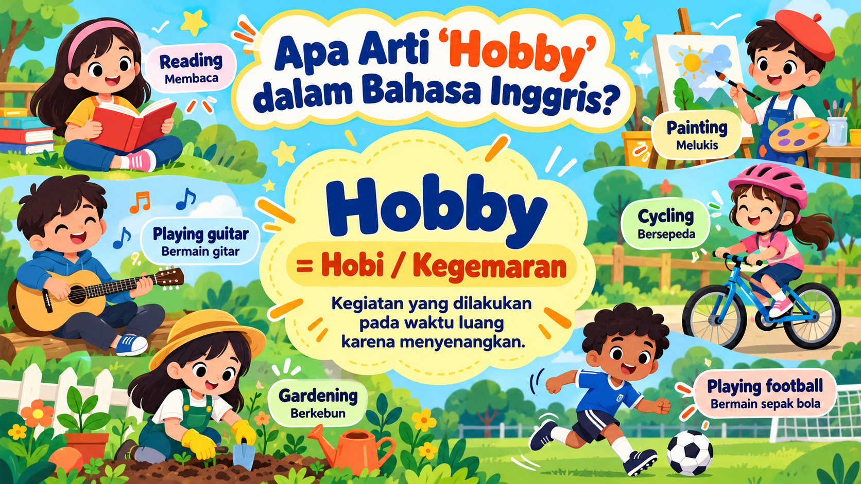 Apa Arti Hobby dalam Bahasa Inggris? - hobi