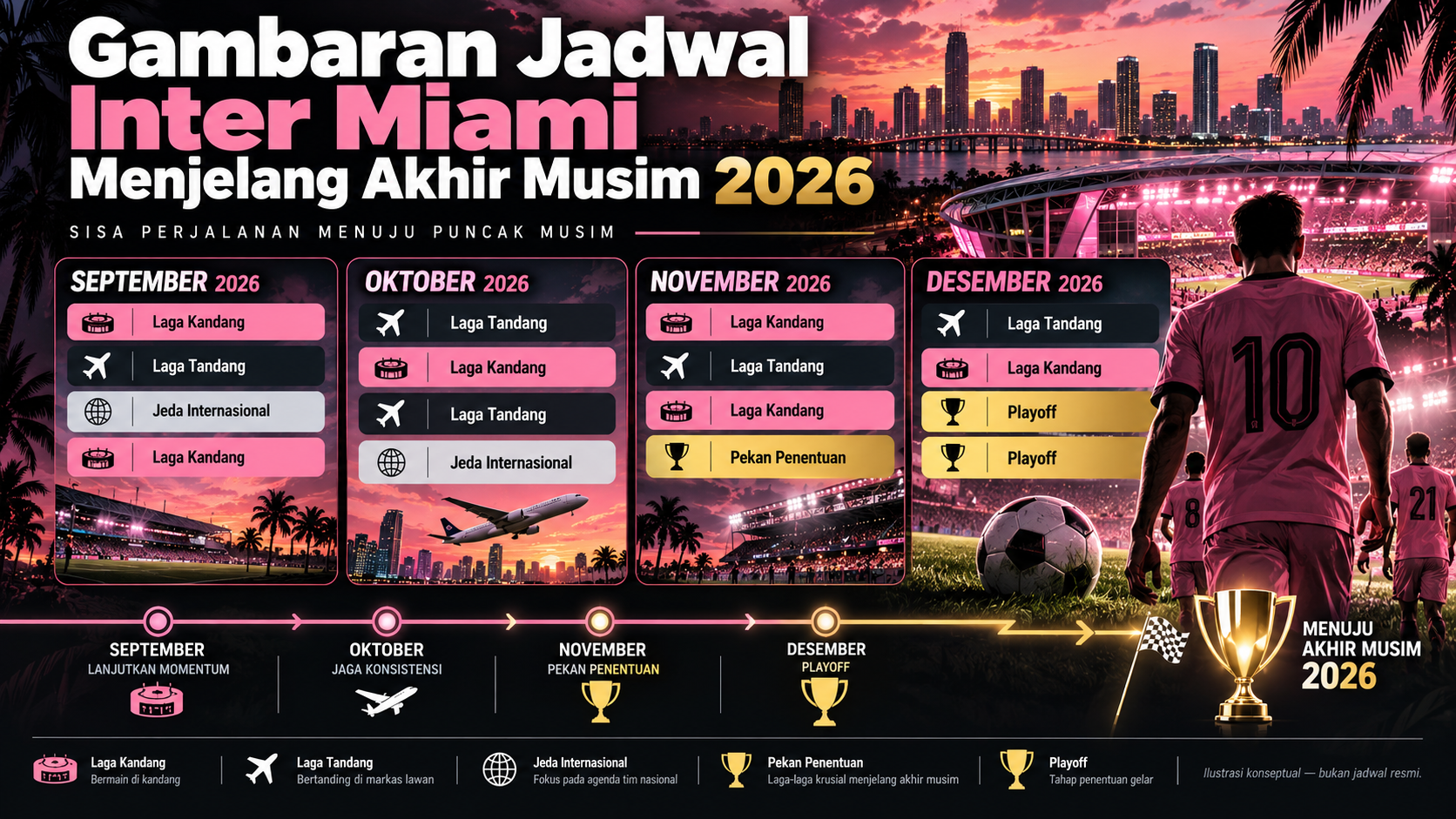 Gambaran Jadwal Inter Miami Menjelang Akhir Musim 2026 - miami
