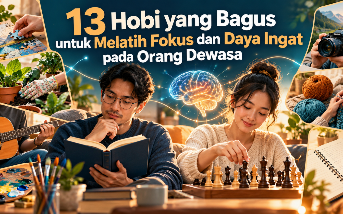 hobi - 13 Hobi yang Bagus untuk Melatih Fokus dan Daya Ingat pada Orang Dewasa